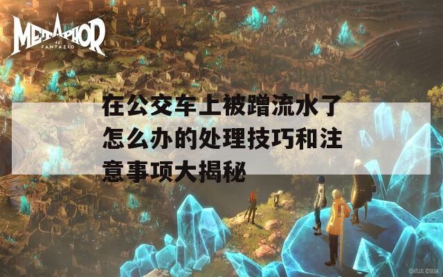 在公交车上被蹭流水了怎么办的处理技巧和注意事项大揭秘