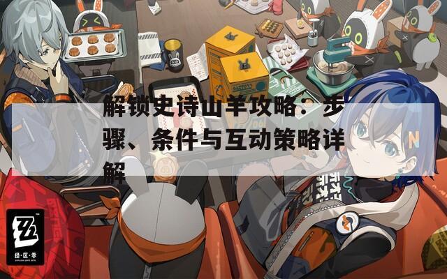 解锁史诗山羊攻略：步骤、条件与互动策略详解