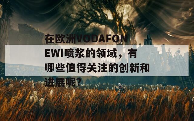 在欧洲VODAFONEWI喷浆的领域，有哪些值得关注的创新和进展呢？