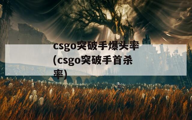 csgo突破手爆头率(csgo突破手首杀率)