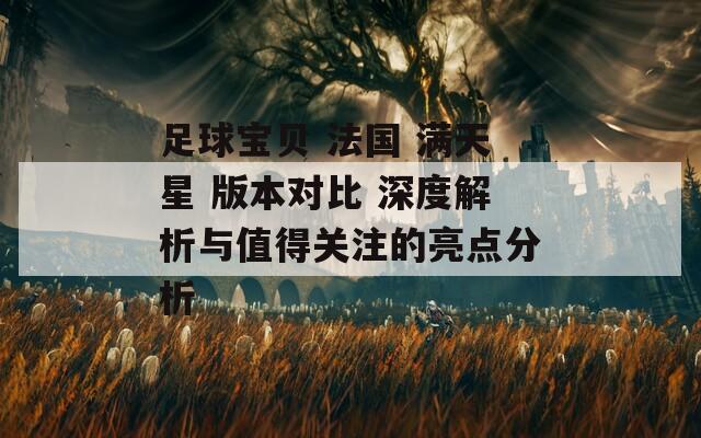 足球宝贝 法国 满天星 版本对比 深度解析与值得关注的亮点分析