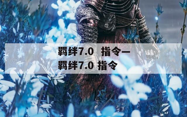 羁绊7.0  指令—羁绊7.0 指令