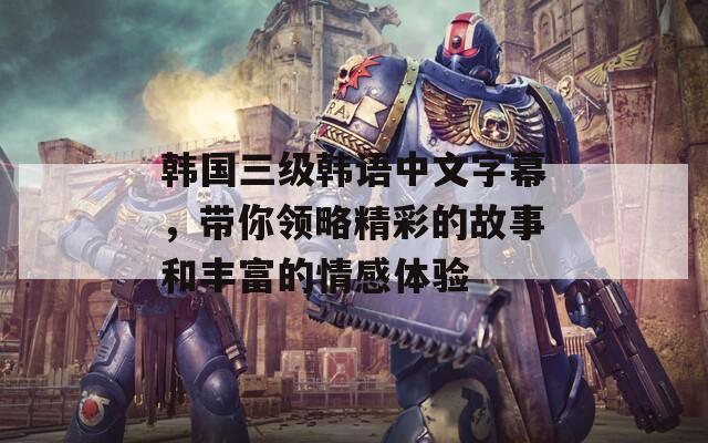 韩国三级韩语中文字幕，带你领略精彩的故事和丰富的情感体验