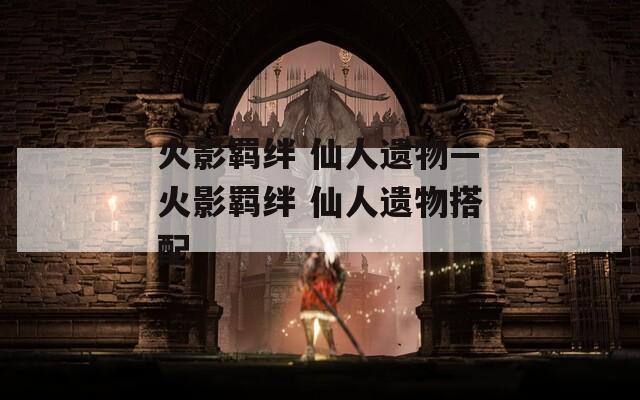 火影羁绊 仙人遗物—火影羁绊 仙人遗物搭配