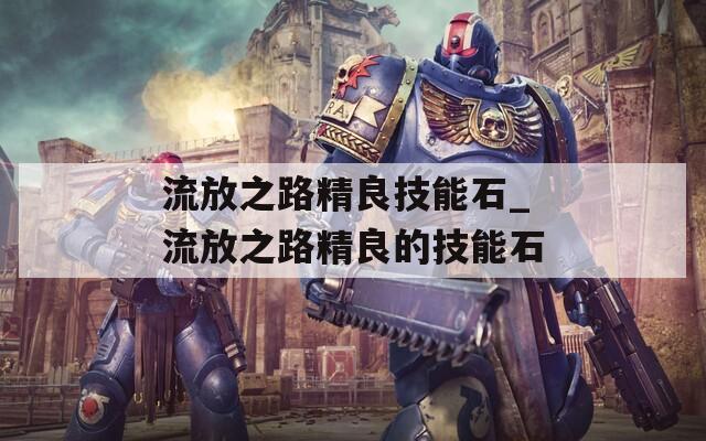 流放之路精良技能石_流放之路精良的技能石
