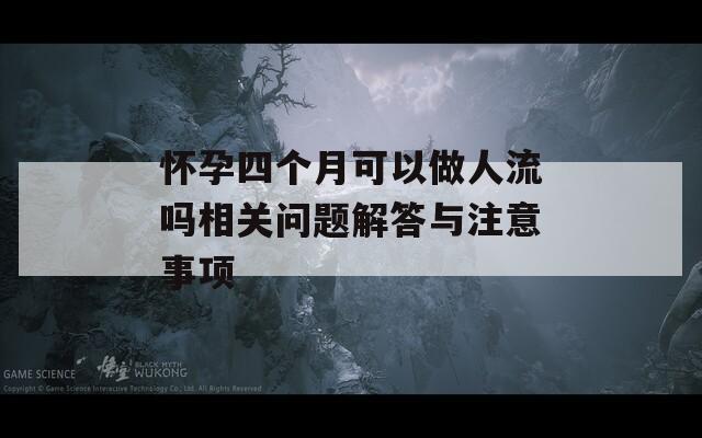 怀孕四个月可以做人流吗相关问题解答与注意事项