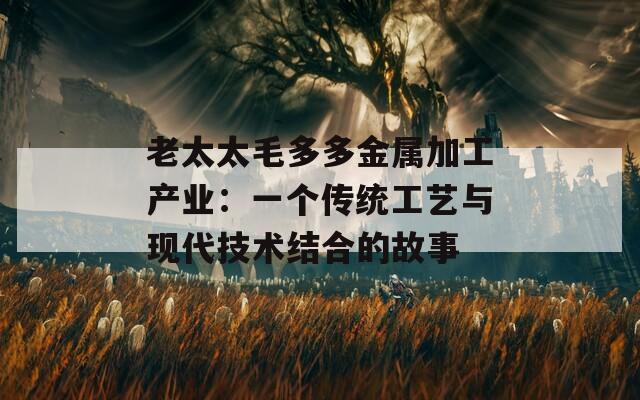 老太太毛多多金属加工产业：一个传统工艺与现代技术结合的故事