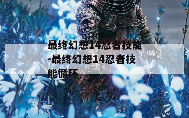 最终幻想14忍者技能-最终幻想14忍者技能循环