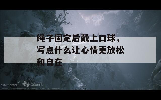 绳子固定后戴上口球，写点什么让心情更放松和自在