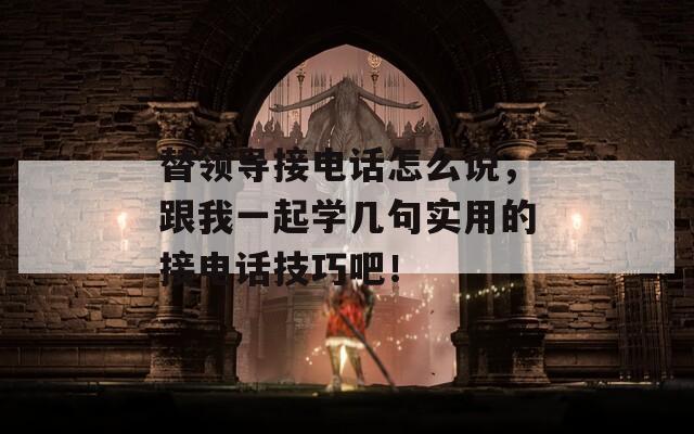 替领导接电话怎么说，跟我一起学几句实用的接电话技巧吧！