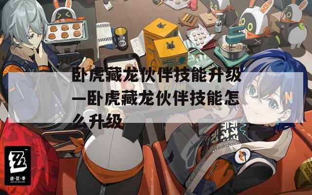 卧虎藏龙伙伴技能升级—卧虎藏龙伙伴技能怎么升级