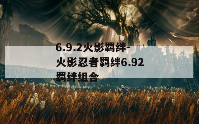 6.9.2火影羁绊-火影忍者羁绊6.92羁绊组合