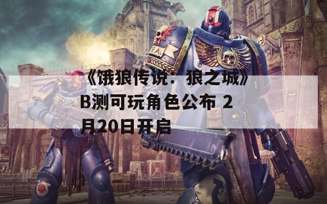 《饿狼传说：狼之城》B测可玩角色公布 2月20日开启  第1张
