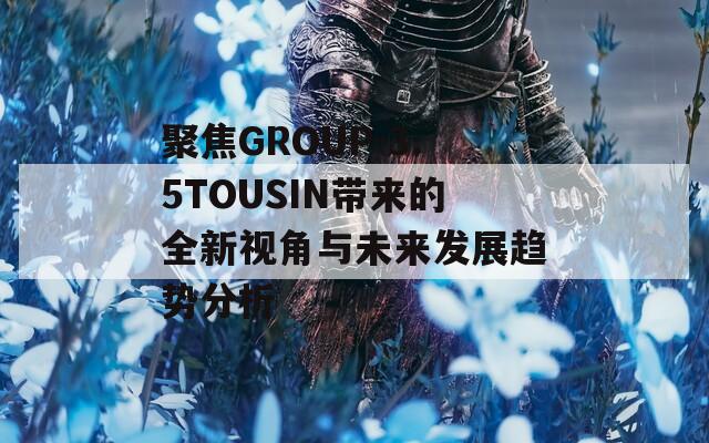 聚焦GROUP-3.5TOUSIN带来的全新视角与未来发展趋势分析