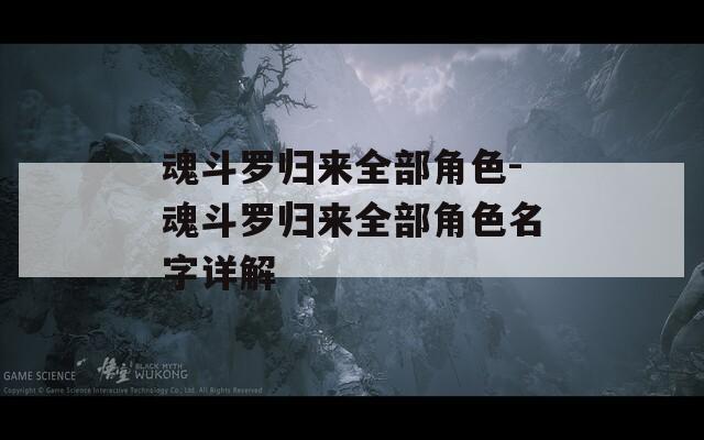 魂斗罗归来全部角色-魂斗罗归来全部角色名字详解