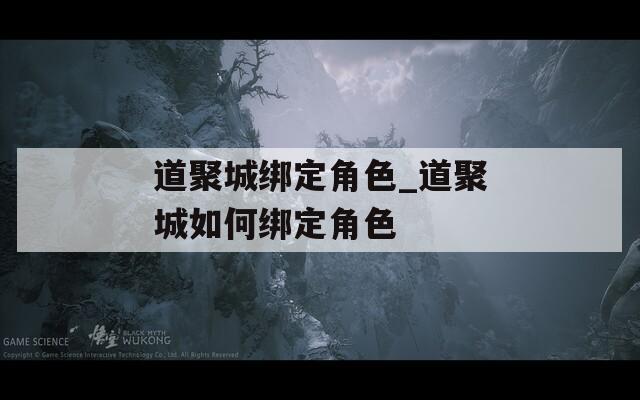 道聚城绑定角色_道聚城如何绑定角色