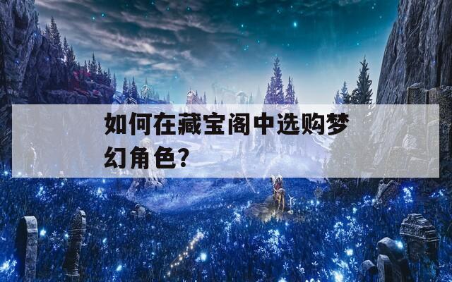 如何在藏宝阁中选购梦幻角色？
