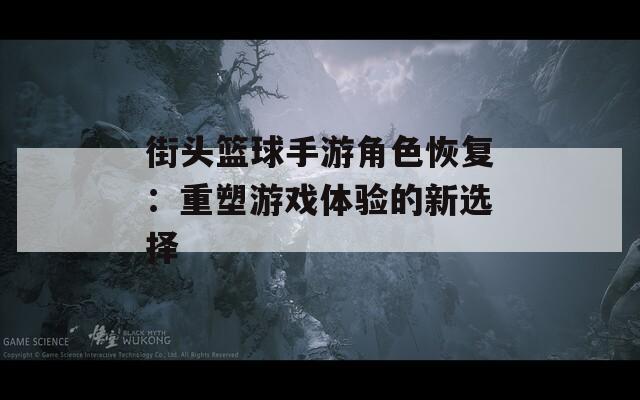 街头篮球手游角色恢复：重塑游戏体验的新选择