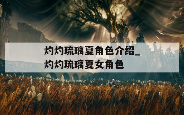 灼灼琉璃夏角色介绍_灼灼琉璃夏女角色