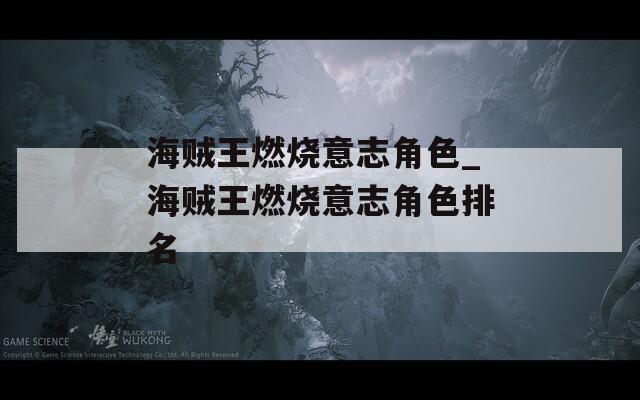 海贼王燃烧意志角色_海贼王燃烧意志角色排名