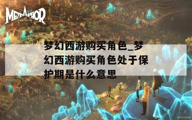 梦幻西游购买角色_梦幻西游购买角色处于保护期是什么意思