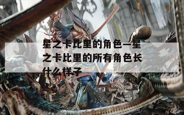 星之卡比里的角色—星之卡比里的所有角色长什么样子