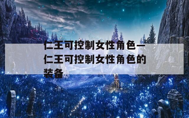 仁王可控制女性角色—仁王可控制女性角色的装备