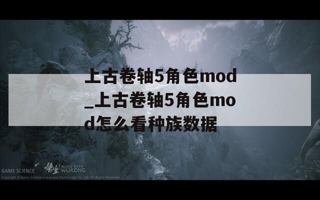 上古卷轴5角色mod_上古卷轴5角色mod怎么看种族数据