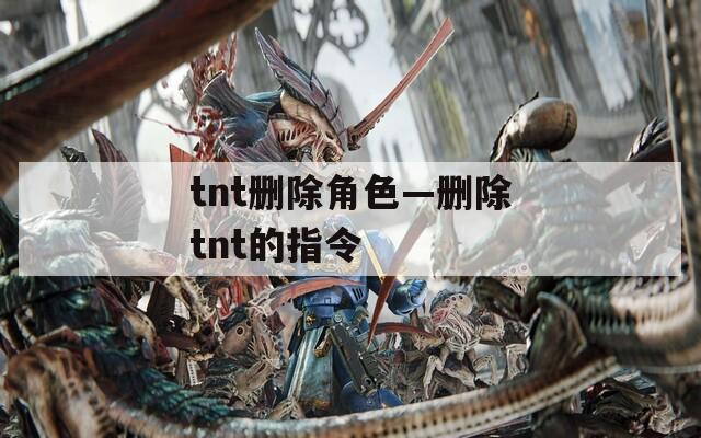 tnt删除角色—删除tnt的指令